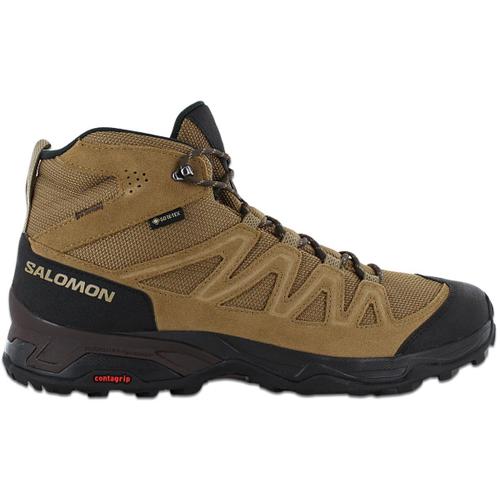 Salomon X Ward Leather Mid Gtx Gorestex Chaussures De Randonnée Marche Trekking Brown 471818