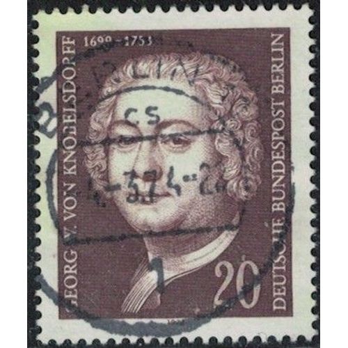 Allemagne 1974 Oblitéré Used Georg Wenzeslaus Von Knobelsdorff Peintre Y&t De-Be 428 Su
