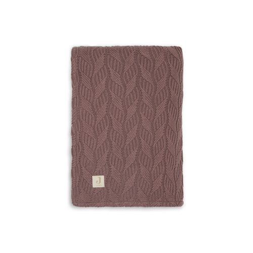 Couverture Berceau 75x100cm Spring Knit Chestnut/Coral Fleece - Jollein