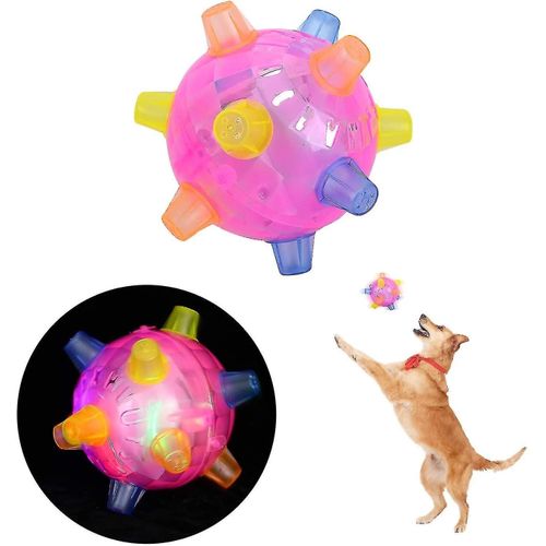 Balle D'activation Rebondissante Pour Chiens, Balle Clignotante, Avec Bruits Lumineux