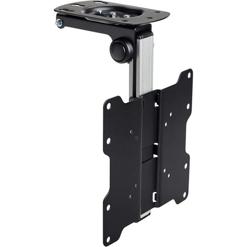 LCD LED TV Flip Down Tilt Swivel Folding Under Cabinet and Ceiling Mount Bracket for 17"" 19"" 22"" 24"" 26"" 29"" 32"" 37"" inch TV in Black-Up to 200x200mm Vesa Measurements