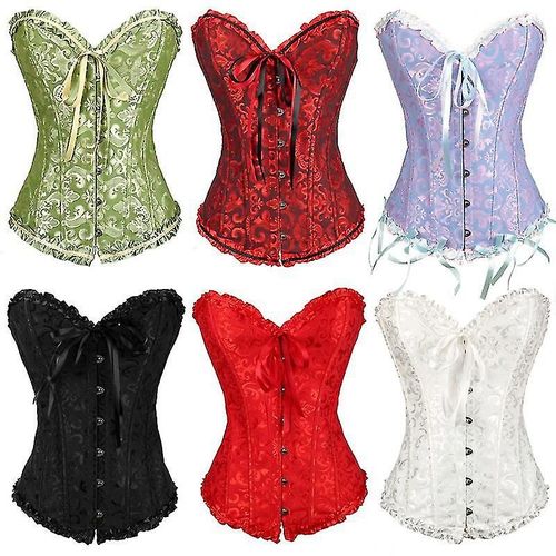 Femmes Vintage Palace Shapewear Bustiers Corsets Xs Blanc
