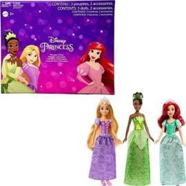 Princesses Disney - pack de 3 poupées (Ariel, Tiana, Raiponce