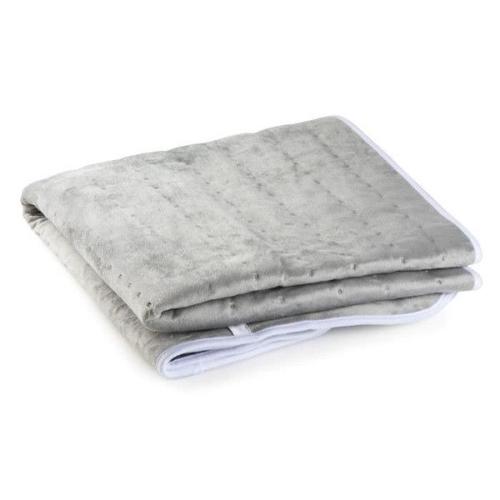 Chauffe Matelas - Chauffant Confort Chauffe-Lit Électrique 1 Personne Domo - 6 Niveaux De Chaleur - Molleton De Flanelle - 150x80 Cm - Gris