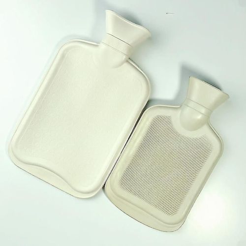 Bouillotte En Pvc 1,0 L, Sac D'eau Chaude Avec Couverture Souple, Sans Bpa, Sans Odeur, Pour Soulager La Douleur, Soulager Les Douleurs, Thérapie Chaude Et Froide, Marron