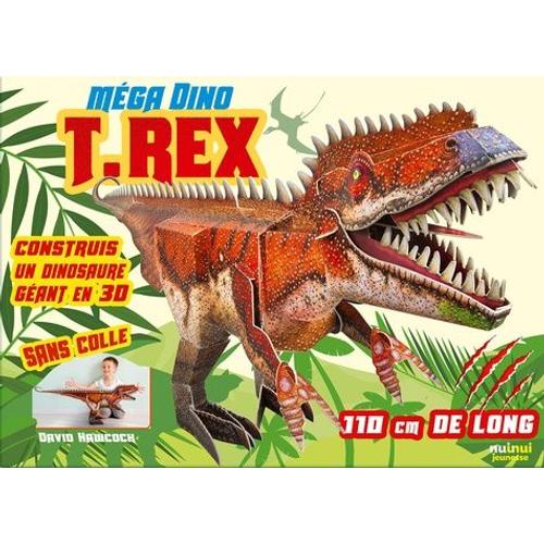 Méga Dino T.Rex - Construis Un Dinosaure Géant En 3d Sans Colle, 110 Cm De Long