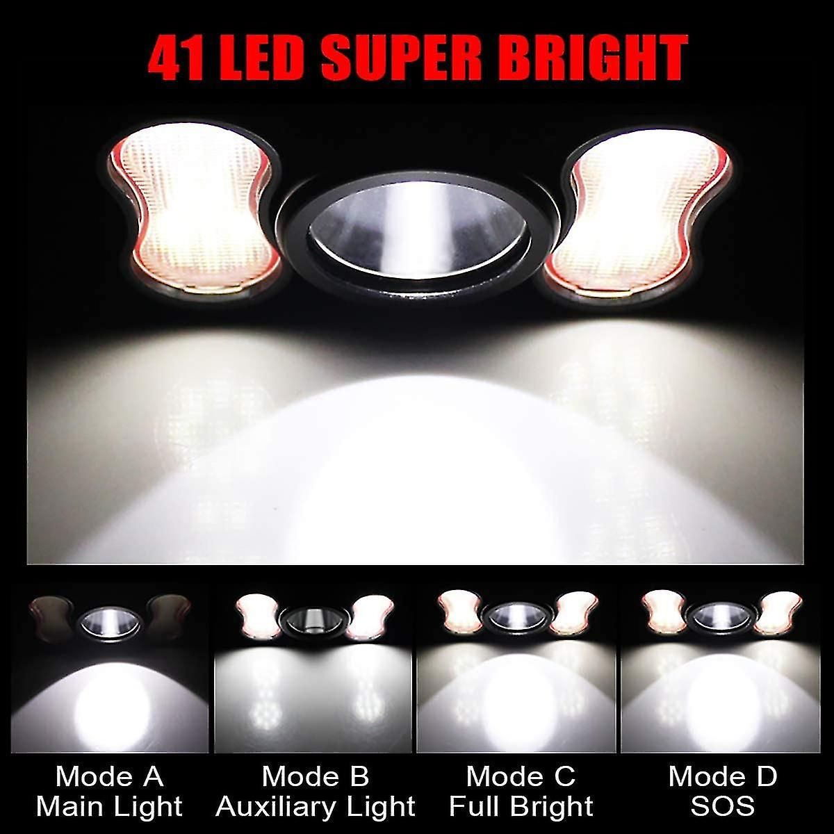 Lampe Frontale Rechargeable Avec Mode Capteur De Lumire, La... - 4