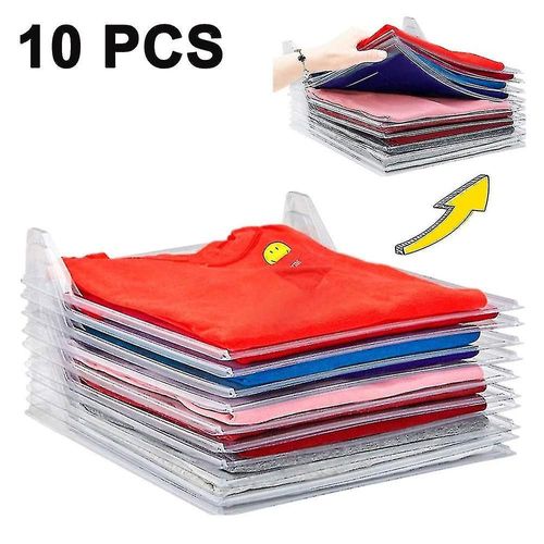 Planche Pliante Pour Garde-Robe, 10 Paquets, Organisateur De T-Shirts, Séparateurs De Vêtements
