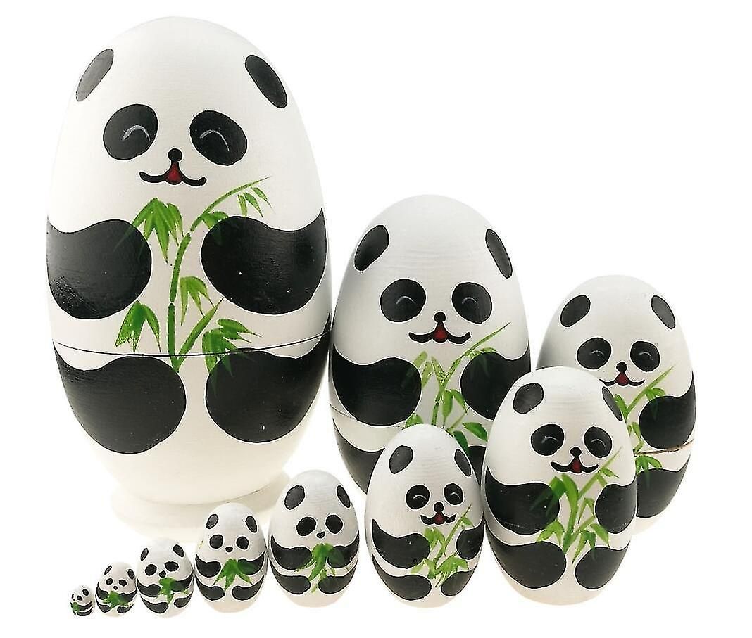 Ensemble De 10 Pices De Jouets Empilables En Bois En Forme ...