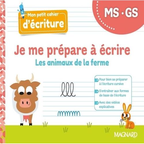 Je Me Prépare À Écrire Ms-Gs - Les Animaux De La Ferme