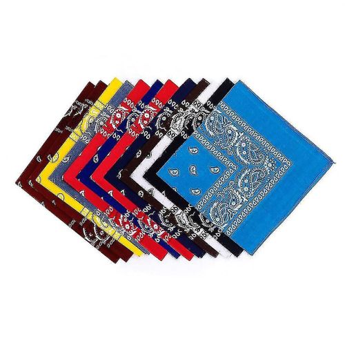 Bandanas Pour Hommes Et Femmes, 12 Pièces, À La Mode, Doux Et Durables