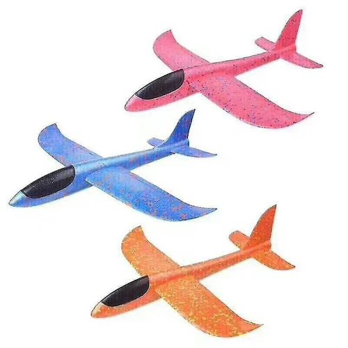 3 Pièces Avions Planeurs Volants Avion Pour Enfants Lancer Manuel Jouets De Sports De Plein Air Pour Enfants Difficiles Jeux Avion En Mousse Rose Rouge