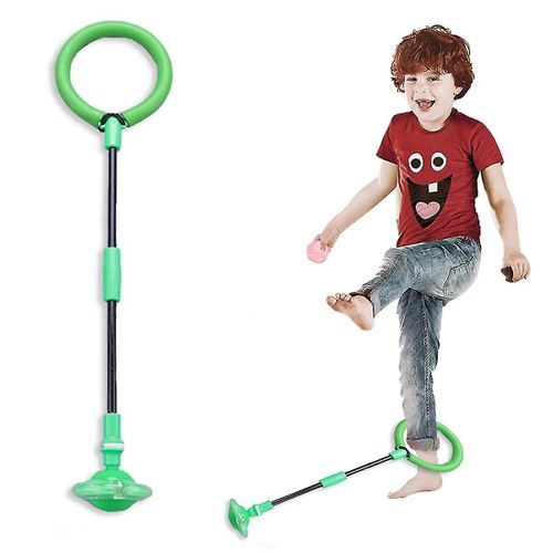Balle À Sauter Pliable Pour Enfants, Balle Flash Colorée, Sport, Balançoire, Fitness, Corde À Sauter, Jeu Brûlant Les Graisses, Vert