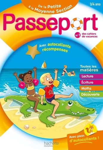 Passeport De La Petite À La Moyenne Section - Avec Autocollants Récompenses