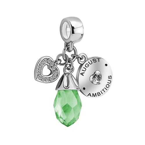 Charmes De Pierre De Naissance Simulés D'amour De Coeur D'anniversaire De Décembre Pour Des Bracelets Août