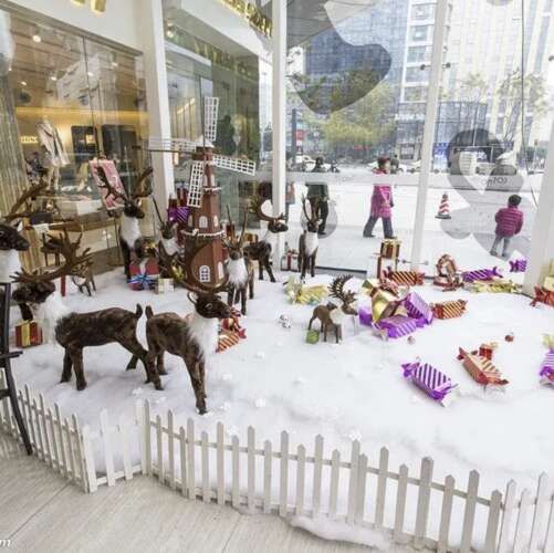 Rouleaux de Neige Artificiels en Polymère pour Décoration de Noël