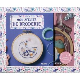 Aiguille magique, kit de broderie avec fils de 50 couleurs, jeu d'aiguilles  et autres outils, kit d'aiguille magique