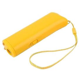 (Jaune) Dispositif D'entraînement Répulsif Anti-Aboiement Ultrasonique Doux Pour Chien De Compagnie Lumière Led