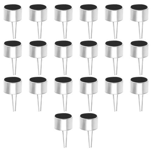 Be In Your Mind Lot de 20 microphones à 2 broches - Câble de condensateur électret capsule - Contrôle de la lumière du son - Condensateur alimenté - Accessoires pour téléphones MP3 MP4