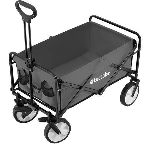 Chariot pliable LEON avec freins, capacité de charge 80kg - gris