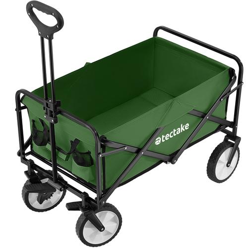 Chariot pliable LEON avec freins, capacité de charge 80kg - vert