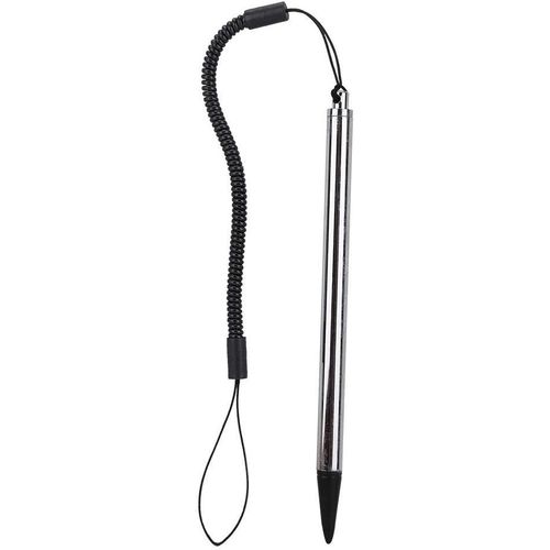 Stylo Tactile Avec Corde À Ressort, Stylet À Pointe Dure, Remplacement De L'écran Tactile, Stylo Graphique Universel Anti-Peinture Pour Téléphone/Tablette Mobile(Argent)