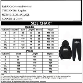 Corteiz Survêtement pour Homme avec Sweat À Capuche et Pantalon de Jogging  Y2K Hip Hop Streetwear Unisexe pour Femme Pull Décontracté Hauts et  Pantalons de Sport Costume 2 Pièces - A2