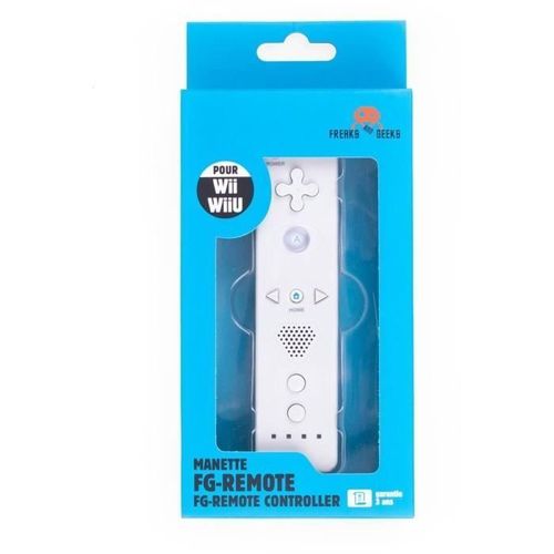 Manette Freaks And Geeks Type Wiimote Blanc Pour Wii