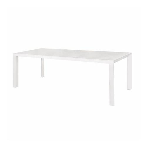 Table De Jardin De Repas De Jardin En Aluminium Blanc 240 Cm - Nihoa