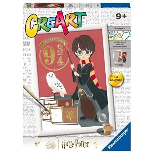 Ravensburger - Creart Série D Harry Potter Départ Pour Poudlard Kit De Peinture Avec Numéros Pinceau Couleurs Et Accessoires Jeu Créatif Enfants 7 Ans 20237 Large