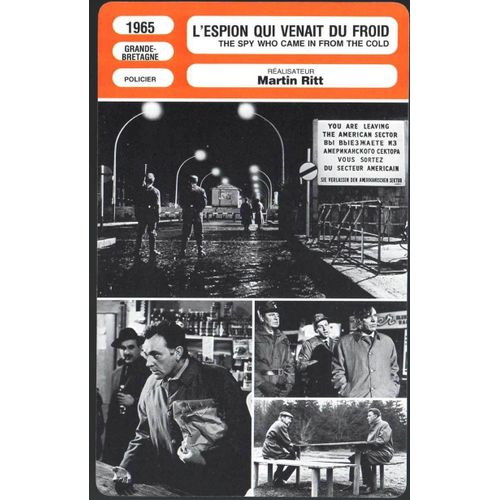 Fiche Monsieur Cinema L'espion Qui Venait Du Froid De Martin Ritt Avec Richard Burton, Oskar Werner, Bernard Lee Et Claire Bloom