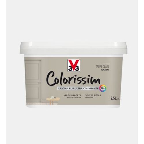 Peinture multi-supports Satin Rose Taupe clair Pot 2.5l