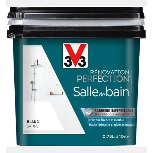 Peinture Rénov SdB Satin Blanc Pot 0.75l