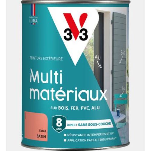 Peinture multi-matériaux DP corail 1.5 L