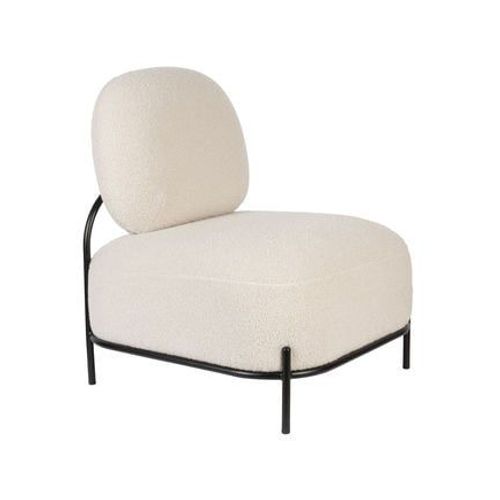 Fauteuil 66x71,5x77 Cm En Tissu Ivoire - Cello
