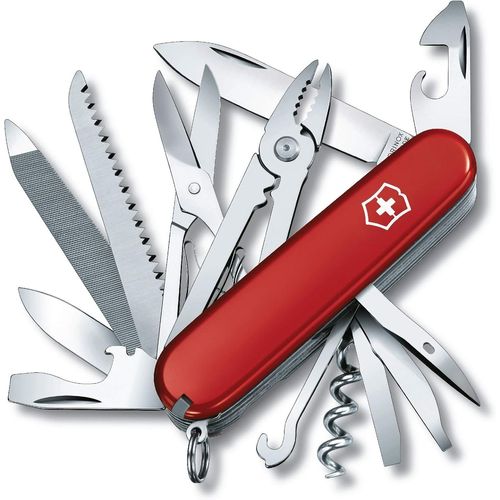 Handyman Couteau De Poche Suisse, Léger, Multitool, 24 Fonctions, Grand Lame, Tire Bouchon, Metal Voir
