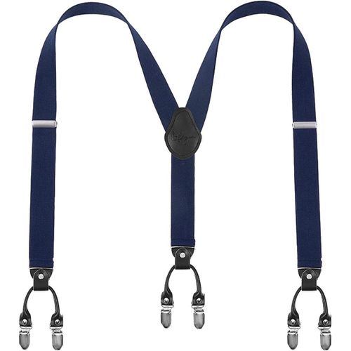 Men Suspenders Suspenders For Men 6 Buckles Y Back Striped Heavy Duty Durable Elastic Adjustable Braces Strong Metal Clips Gift Wrapping""},""Additionalweblabs"".[M649]