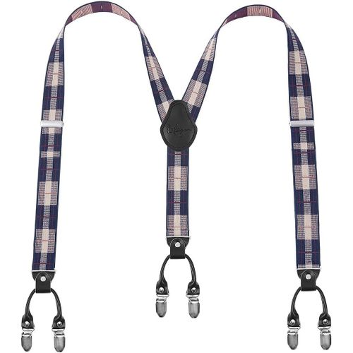 Men Suspenders Suspenders For Men 6 Buckles Y Back Striped Heavy Duty Durable Elastic Adjustable Braces Strong Metal Clips Gift Wrapping""},""Additionalweblabs"".[M651]