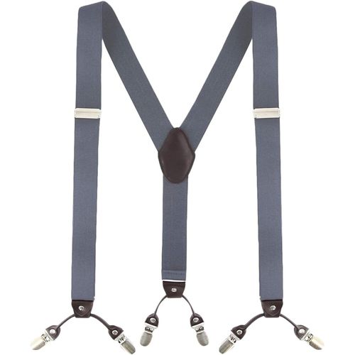 Men's Suspenders Suspenders For Men Heavy Duty 6 Clips Wide 1.4""Y Back Shape Elastic Durable Braces Thicken Wide Metal Clips (One Year Warranty)""}