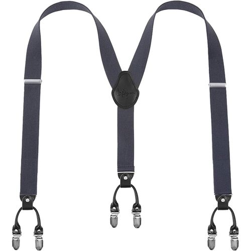Men Suspenders Suspenders For Men 6 Buckles Y Back Striped Heavy Duty Durable Elastic Adjustable Braces Strong Metal Clips Gift Wrapping""},""Additionalweblabs"".[M643]