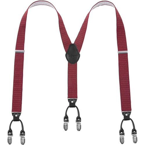 Men Suspenders Suspenders For Men 6 Buckles Y Back Striped Heavy Duty Durable Elastic Adjustable Braces Strong Metal Clips Gift Wrapping""},""Additionalweblabs"".[M645]