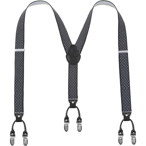 Men Suspenders Suspenders For Men 6 Buckles Y Back Striped Heavy Duty Durable Elastic Adjustable Braces Strong Metal Clips Gift Wrapping""},""Additionalweblabs"".[M646]
