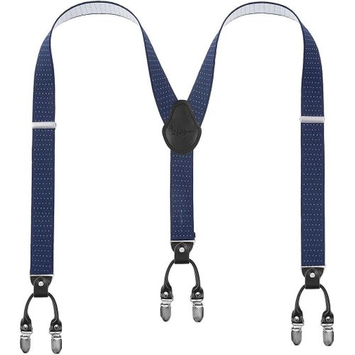 Men Suspenders Suspenders For Men 6 Buckles Y Back Striped Heavy Duty Durable Elastic Adjustable Braces Strong Metal Clips Gift Wrapping""},""Additionalweblabs"".[M647]