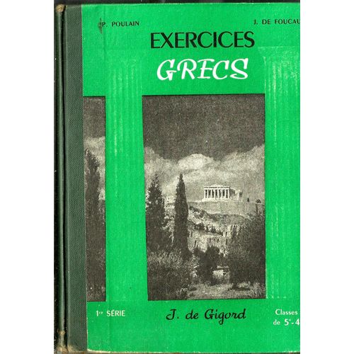 Exercices De Grec 5ème Et 4 Ème /// J. De Gigord