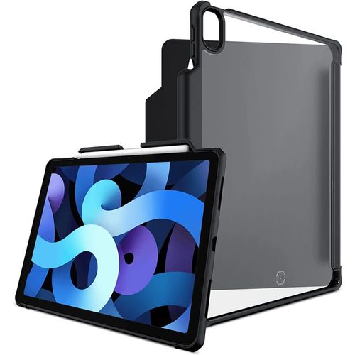 Coque Renforcée Ipad Air 5 10.9 2022 Hybrid R Folio Solid 100% Plastique Recyclé Noire Itskins
