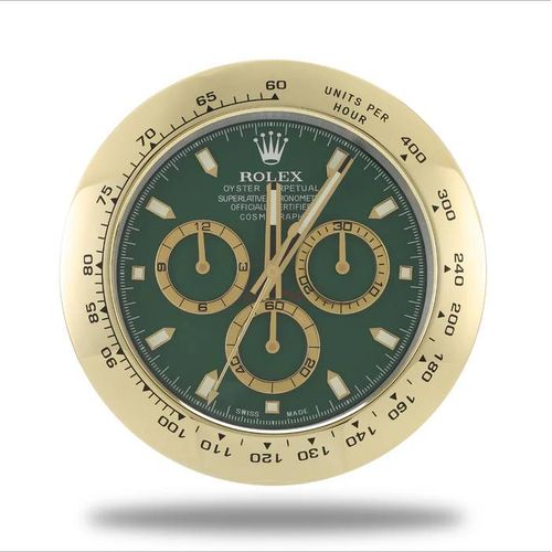 Horloge Murale Rolex Cosmograph Daytona - Edition Gold & Green