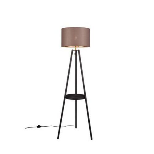 Trio Lighting - Lampadaire Trois Pieds Design Avec Abat-Jour Tissu  - Noir