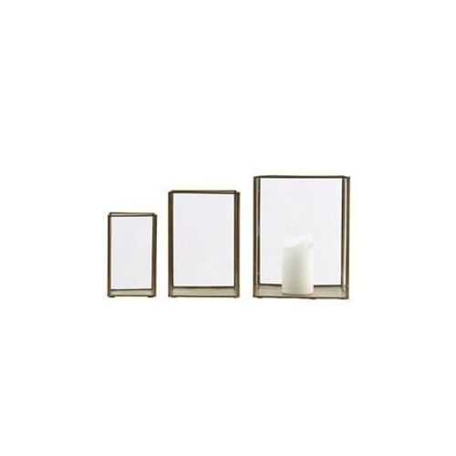 House Doctor - Lanterne Pillar Lot De 3 - Jaune