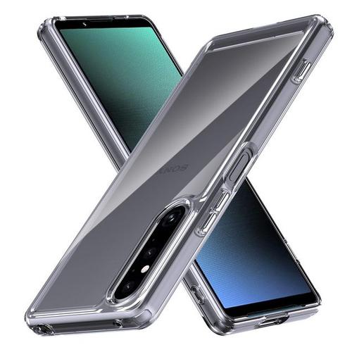 Coque Pour Sony Xperia 1 V - Housse Etui Silicone Gel Fine + Verre Trempe - Transparent Tpu