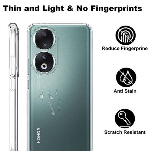 Coque Pour Huawei Honor 90 5g - Housse Etui Silicone Gel Fine + Verre Trempe - Transparent Tpu